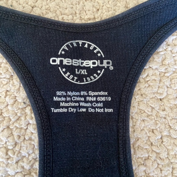 🌸 One Step Up 🌸 dark grey ribbed bodysuit - Picture 3 of 7